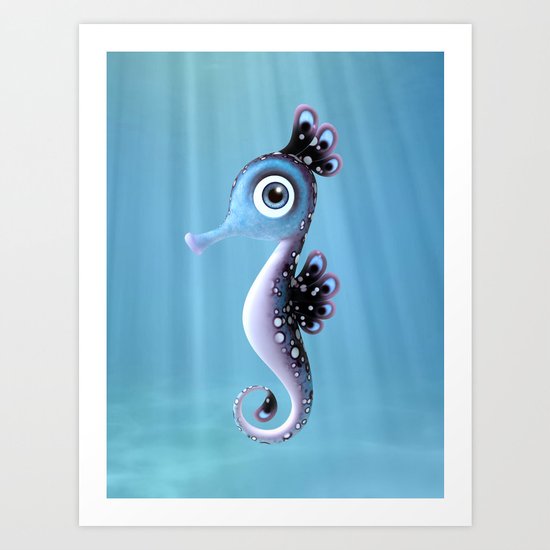 Seahorse Art Print