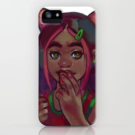 StrawberryGirl iPhone Case