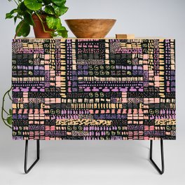pink and orange ink marks hand-drawn collection Credenza