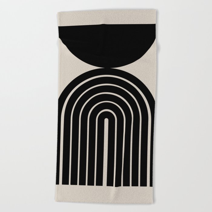 Mara - Mid Century Modern Abstract Art Beach Towel