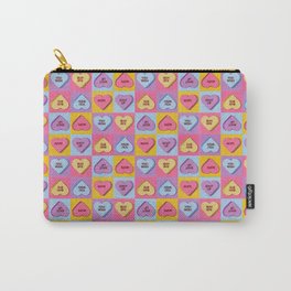 Mean Candy Heart Valentines Carry-All Pouch