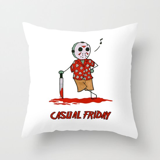 Casual Friday Throw Pillow