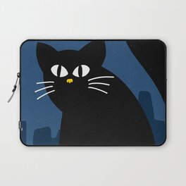 Black Cat Full Moon Laptop Sleeve