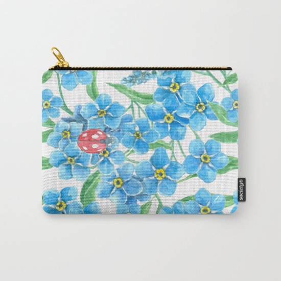 Forget me not seamless floral pattern Carry-All Pouch