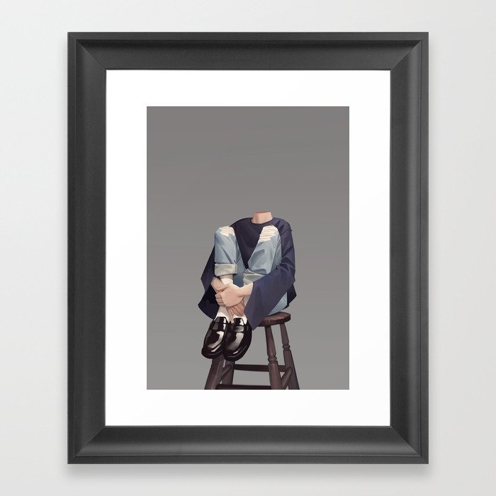 Headless Framed Art Print