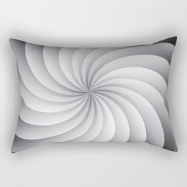 SWIRL. Black and white. Rectangular Pillow