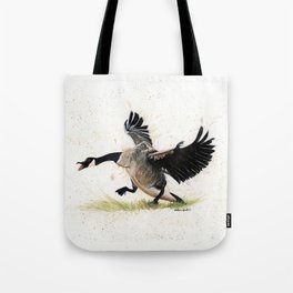 Cranky Goose - watercolor art, bird, animals Tote Bag