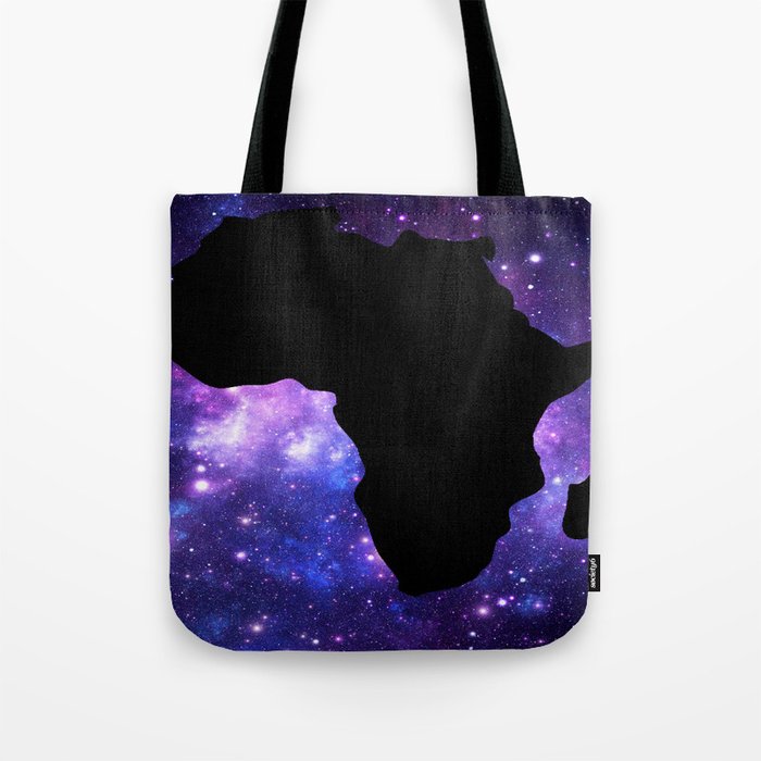 Galaxy AFrica Purple Blue Tote Bag