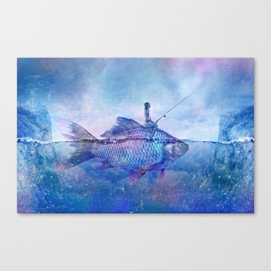 Fishing Canvas Print