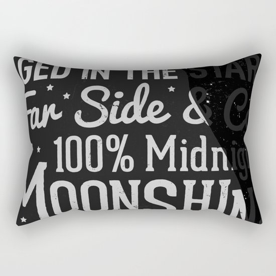 Midnight Moonshine Rectangular Pillow