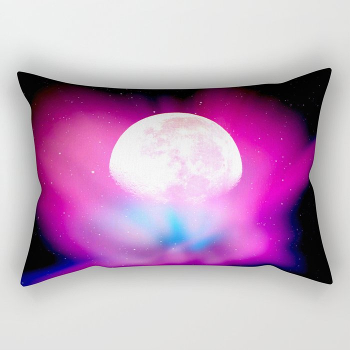 Nebula Moon Rectangular Pillow