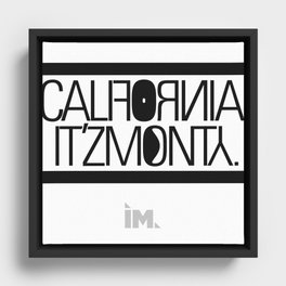 It'sMonty California Framed Canvas