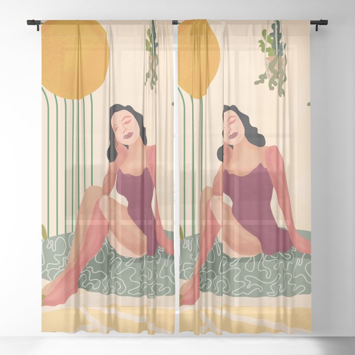 Happy Place Sheer Curtain