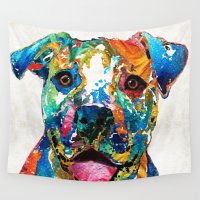 Pitbull Wall Art pitbull wall tapestries | society6 Pitbull Wall Art pitbull wall tapestries | society6