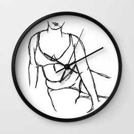 Lean Into Loving Yourself Wall Clock