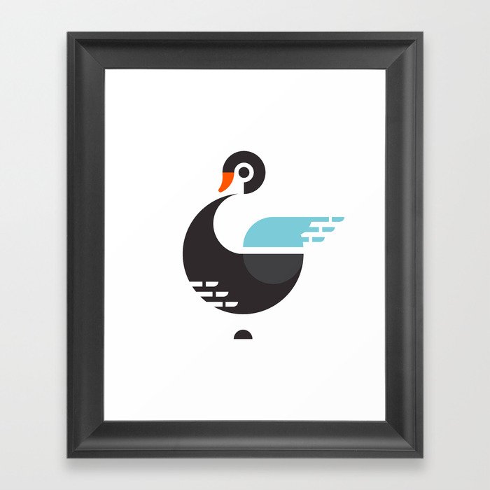 Black Swan Framed Art Print