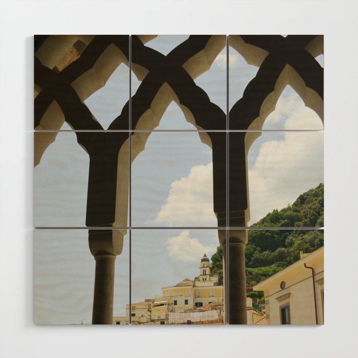 Amalfi old town, Italy | Cathedral window view Wood Wall Art