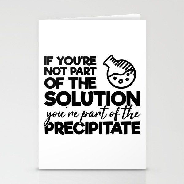 Funny Chemistry Humor Scientist Quote Stationery Cards