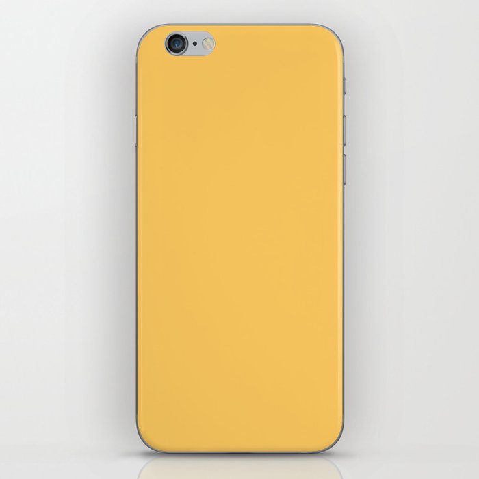 SAMOAN SUN SOLID COLOR. Plain Yellow   iPhone Skin