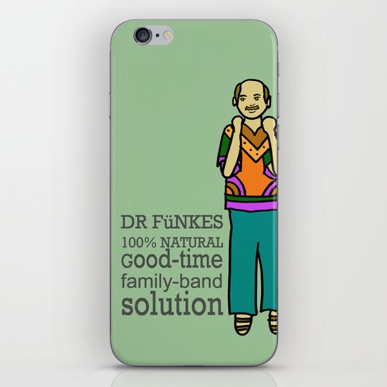 Dr. Funke's 100% natural, good-time family-band solution iPhone & iPod Skin