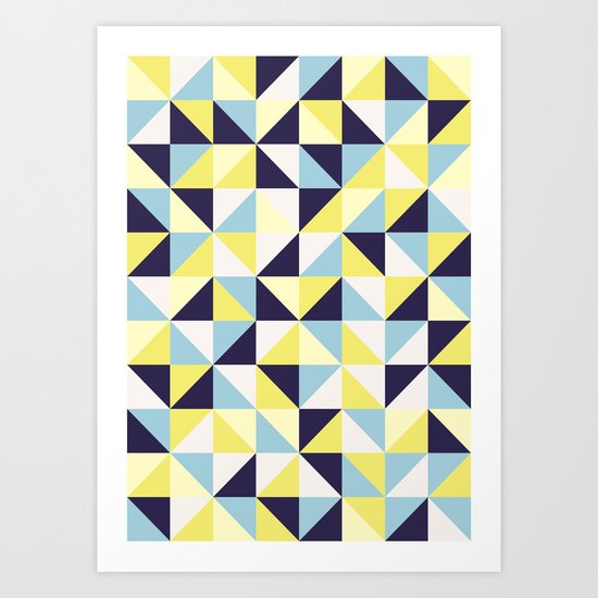 Blue & Yellow Art Print