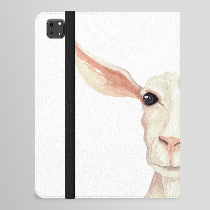 Watercolor Billy Goat iPad Folio Case