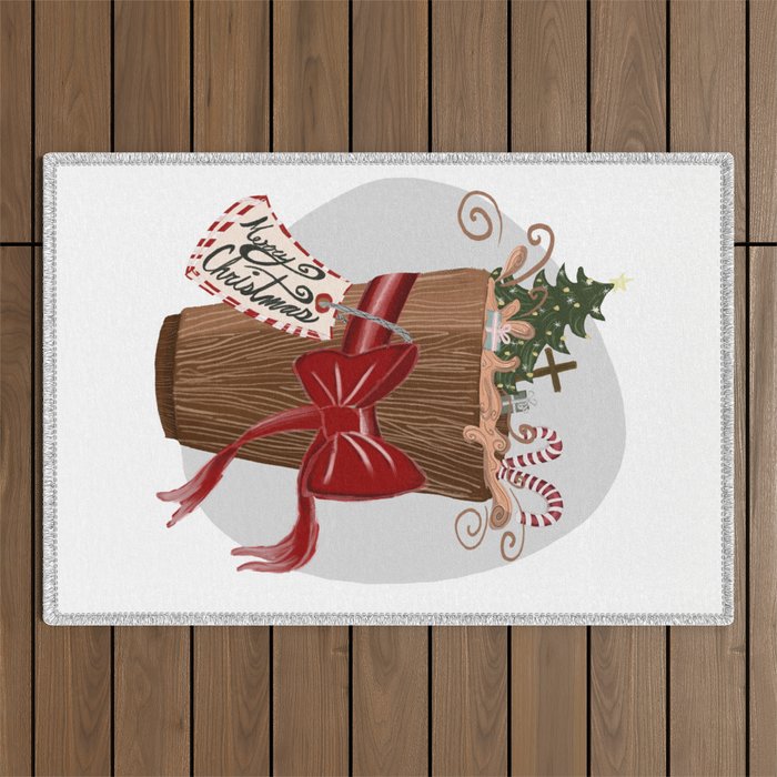 Christmas In A Cup Outdoor Rug