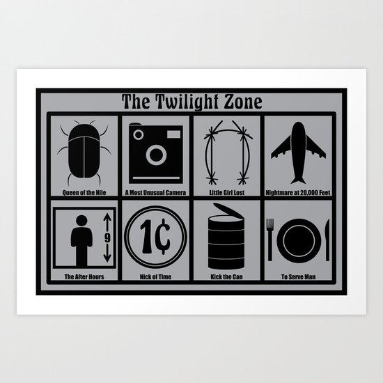 8 Episode Twilight Zone Poster Art Print By Connormattson Society6