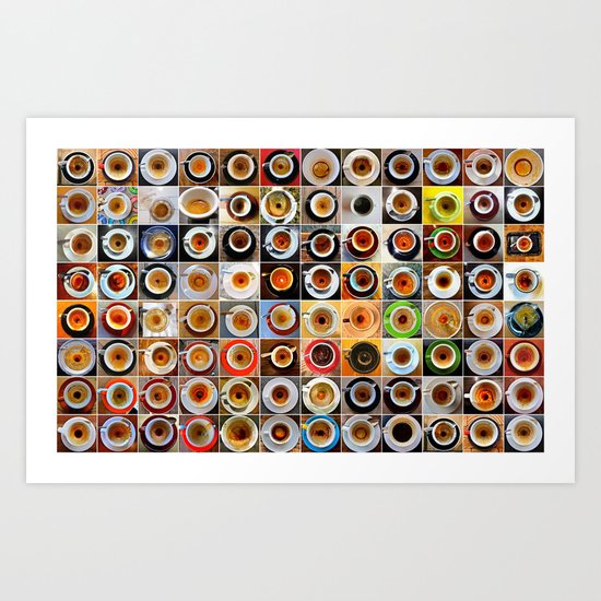 Three Months in Coffee Art Print