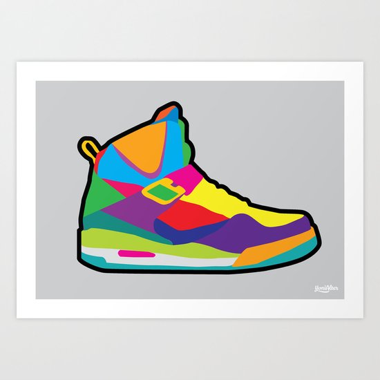 Jordan 45 high Art Print
