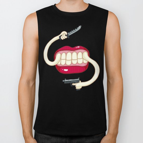 Armed to the Teeth Biker Tank