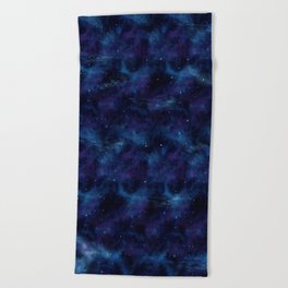 Blue space Beach Towel