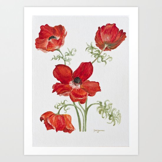 Red Poppies Art Print