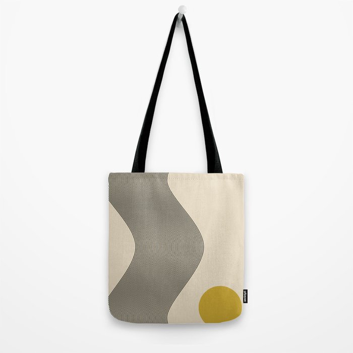 Minimalist Abstract Line Art with Geometric Sun Design