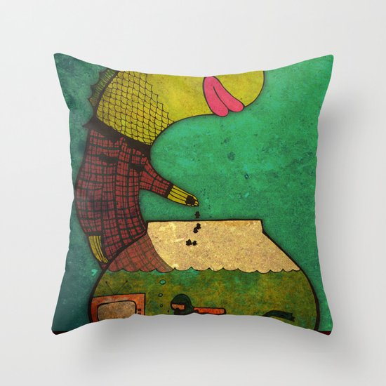 one lost soul Throw Pillow