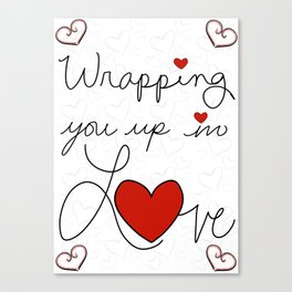 Wrapping You Up In love Canvas Print