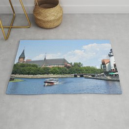 Place Fishing Village - ethnographic center and Cathedral. Kaliningrad Rug | City, Russia, Photo, Fishing, Cathedral, River, Architecture, Village, Sky, Lighthouse 