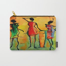 African Queens posing Carry-All Pouch | Abstract, Prints, Tribalprints, Tribalart, Ink, Painting, Womenprints, Watercolor, African, Acrylic 
