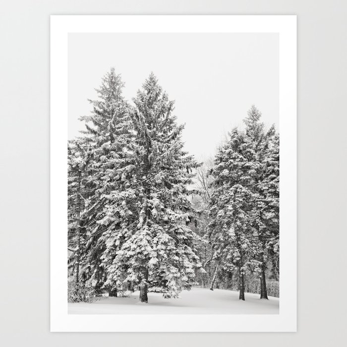 Snow Day - Winter Landscape, Nature Photography Art Print
