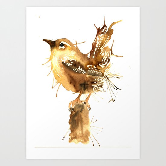 Mr Wren Art Print