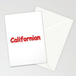 "Californian " Cute Design. Buy Now Stationery Card