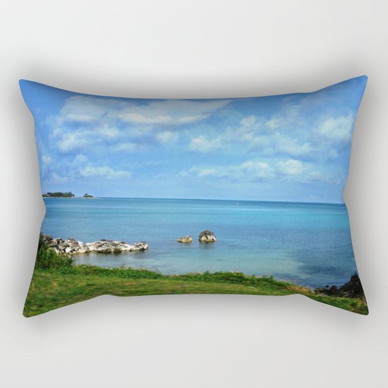 Island of Bermuda Rectangular Pillow