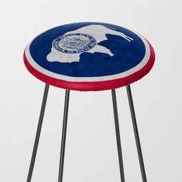 Flag of Wyoming US State Flags Banner Standard Colors Counter Stool