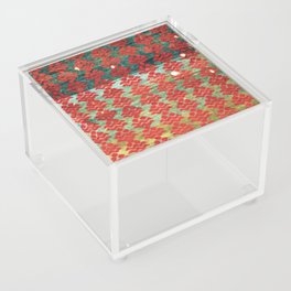 Abrashed Kurdish Rug Digital Painting Acrylic Box