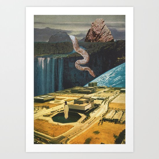 Snake in the grass (with Jesse Treece) Art Print