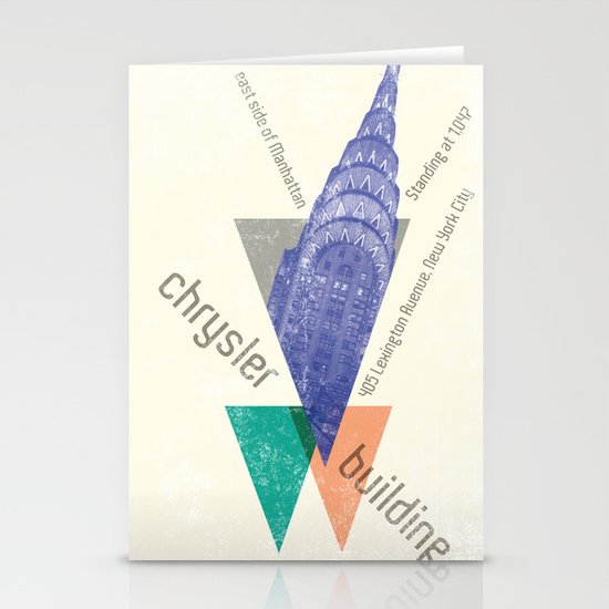 chysler building Stationery Cards