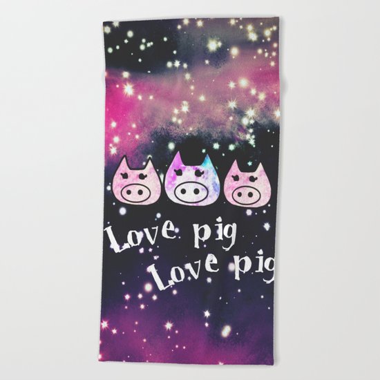 pig-122 Beach Towel
