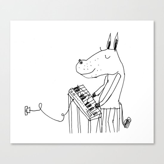 keyboard player Canvas Print