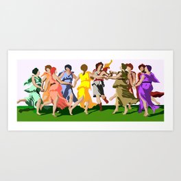 The 9 Muses of Greek Mythology Art Print