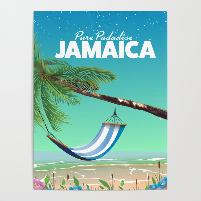 'Pure Paradise' Jamaica travel poster Poster